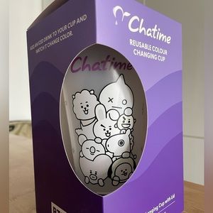 BT21 BTS Chatime limited edition colour-changing cup